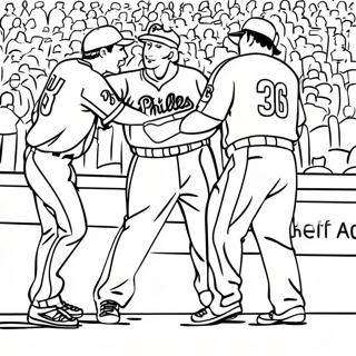 Pagina Para Colorear De Jugadores De Los Phillies En Accion 79126 21376