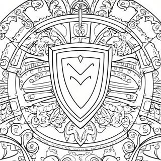 Pagina Para Colorear De Escudo Y Armadura Coloridos 79437-21619