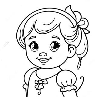 Princesa Disney Bebé Páginas Para Colorear