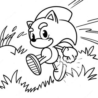 Pagina Para Colorear De Sonic Acelerando Por La Zona De Green Hill 79823-21907