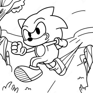 Pagina Para Colorear De Sonic Acelerando Por La Zona De Green Hill 79823-21908