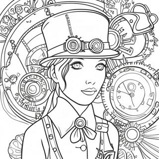 Steampunk Páginas Para Colorear