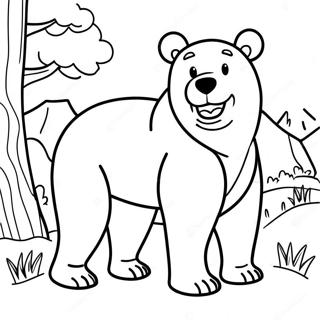 Oso Marrón Oso Marrón Páginas Para Colorear