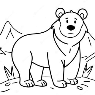 Pagina Para Colorear De Oso Marron 79949-21994