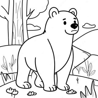 Pagina Para Colorear De Oso Marron 79949-21996