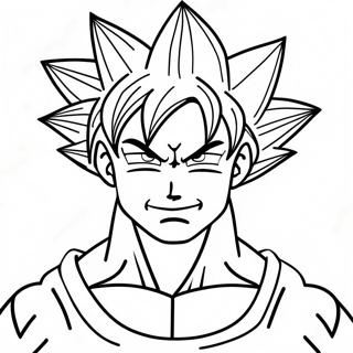 Goku Transformacion Super Saiyan Pagina Para Colorear 8026-2664