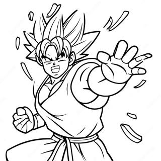 Goku Páginas Para Colorear