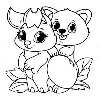 Pagina Para Colorear De Adorables Animales Bebes Del Bosque 80569 22490