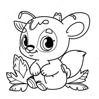 Pagina Para Colorear De Adorables Animales Bebes Del Bosque 80569 22492