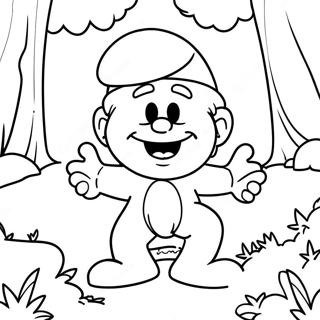 Pitufos Páginas para colorear