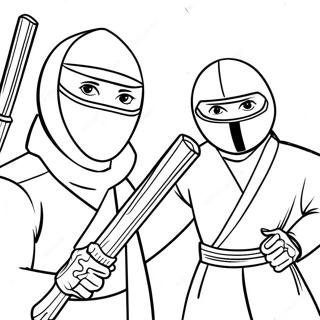 Ninjas Espías Páginas Para Colorear