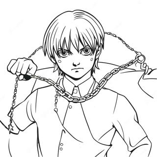 Kurapika Con Cadena Pagina Para Colorear 81108-22906
