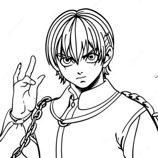 Kurapika Con Cadena Pagina Para Colorear 81108-22907