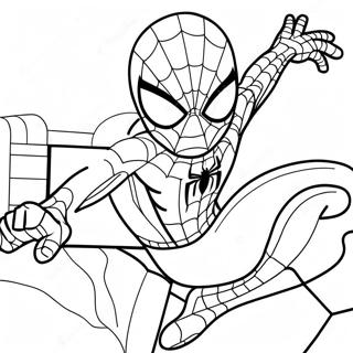 Dibujos De Spiderman Y Hello Kitty Páginas Para Colorear