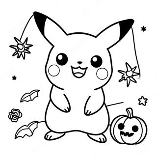 Pagina Para Colorear De Pikachu De Halloween 81414-23136