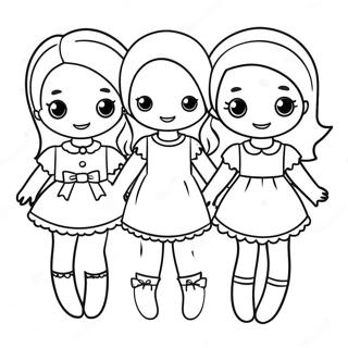 Pagina Para Colorear De Munecas De Papel Lindas 81519 23223