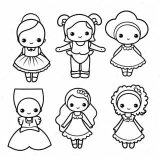 Pagina Para Colorear De Munecas De Papel Lindas 81519 23224