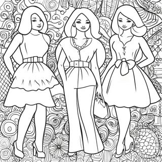 Pagina Para Colorear De Munecas De Papel A La Moda 81521-23232