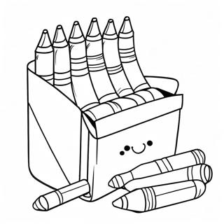 Pagina Para Colorear De Caja De Crayones Caprichosa 81571-23268