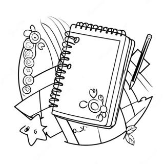 Útiles Escolares Páginas para colorear