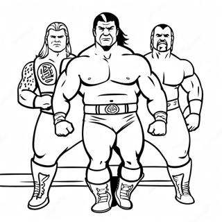 Pagina Para Colorear De Enfrentamiento De Leyendas De Wwe 81597-23287