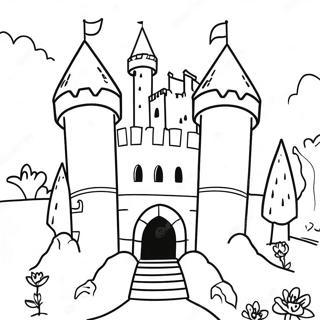 Pagina Para Colorear De Castillo Medieval 82033-23616