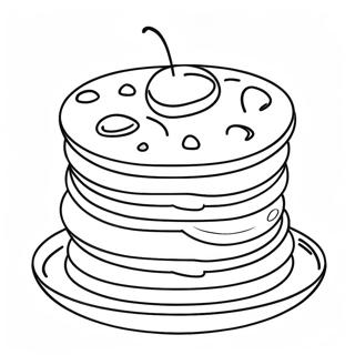Pagina Para Colorear De Una Pila De Panqueques Dorados 82137-23704