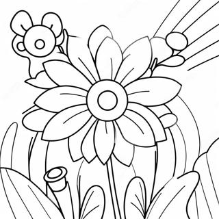 Pagina Para Colorear De Flores De Primavera 82547-24042