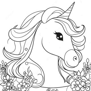 Pagina Para Colorear De Una Princesa Unicornio 82881-24302