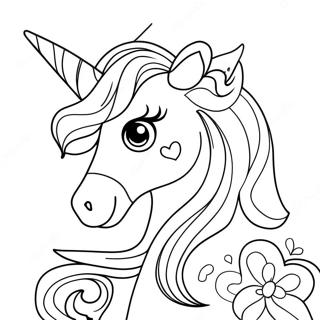 Pagina Para Colorear De Una Princesa Unicornio 82881-24303