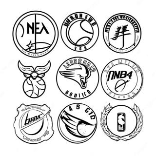 Pagina Para Colorear De Logos De Equipos De La Nba Coloridos 83037-24425