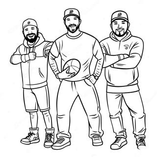 Pagina Para Colorear Del Equipo De Dude Perfect En Accion 83164-24525