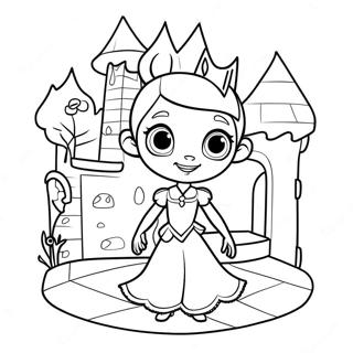 Pagina Para Colorear De Vampirina En Su Castillo 83189-24545