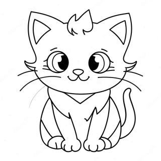 Pagina Para Colorear De Gato Pastel Goth Adorable 83497-24789