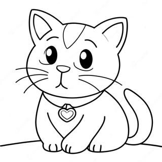 Pagina Para Colorear De Veterinario Con Gato Amigable 83524 24814