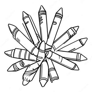 Pagina Para Colorear De Crayon Colorido 83625-24896