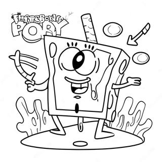 Gary Spongebob Páginas Para Colorear