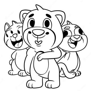 Pagina Para Colorear De Tom El Hablador Con Amigos 83830-25051