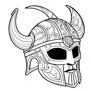 Pagina Para Colorear De Un Casco Vikingo 83907-25109