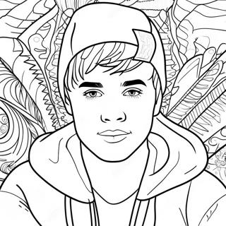 Justin Bieber Páginas Para Colorear