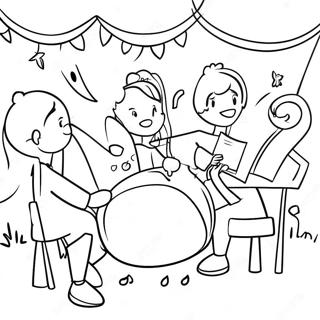 Pagina Para Colorear De La Actuacion Musical De Junio 84114-25284