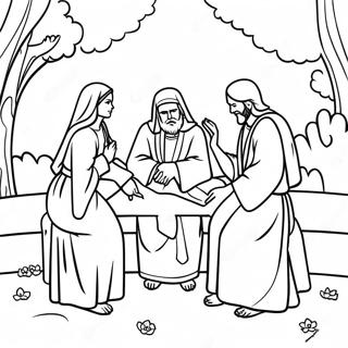 Pagina Para Colorear De Una Escena De Fe Pacifica 84216-25360