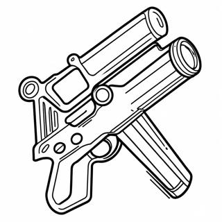 Pagina Para Colorear De Nerf Gun Con Dardos 85110 26143