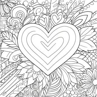 Pagina Para Colorear Del Corazon Del Dia De San Valentin 85236-26231