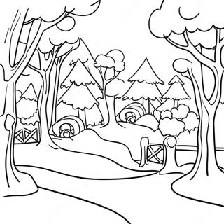 Pagina Para Colorear De Febrero En Un Pais De Las Maravillas Invernales 85237-26235