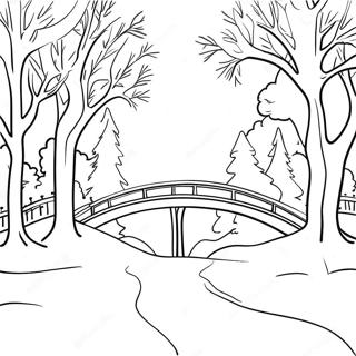 Pagina Para Colorear De Febrero En Un Pais De Las Maravillas Invernales 85237-26236