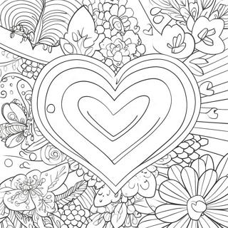 Pagina Para Colorear De Tarjetas Coloridas Del Dia De San Valentin 85239-26242