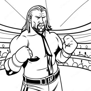 Pagina Para Colorear De Triple H En El Ring 85291-26281