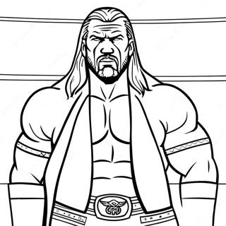 Pagina Para Colorear De Triple H En El Ring 85291-26283