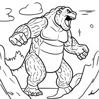 Pagina Para Colorear De Godzilla Vs Kong 85313-26287